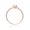 Pierścionek W0588 Diament 0,15ct różowe złoto