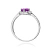 Pierścionek W0603 Ametyst 0,50ct białe złoto