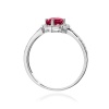 Pierścionek W0603 Rubin 0,60ct białe złoto
