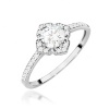 Pierścionek W0603 Białym Szafir 0,60ct białe złoto
