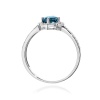 Pierścionek W0603 Topaz London Blue 0,50ct białe złoto