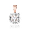 Zawieszka Z0506 z Diamentami Laboratoryjnymi różowe złoto
