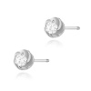 Kolczyki K0329 Diament 2 x 0,10ct białe złoto sztyft zakręcany