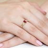 Pierścionek W0094 Rubin 0,80ct żółte złoto