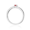 Pierścionek W0288 Rubin 0,15ct białe złoto