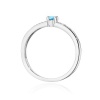 Pierścionek W0288 Topaz Swiss 0,15ct białe złoto