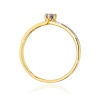 Pierścionek W0459 Tanzanit 0,15ct żółte złoto