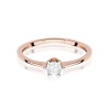 Pierścionek W0628 Diament 0,03ct różowe złoto