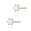 Kolczyki K0222 Diament 2 x 0,08ct różowe złoto