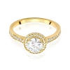 Pierścionek W0508 Diament Laboratoryjny 0,70ct żółte złoto