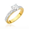 Pierścionek W0534 Diament Laboratoryjny 0,70ct żółte złoto