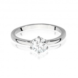 Pierścionek W0535 Diament Laboratoryjny 0,70ct białe złoto