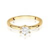 Pierścionek W0535 Diament Laboratoryjny 0,50ct żółte złoto