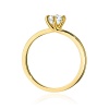 Pierścionek W0535 Diament Laboratoryjny 0,50ct żółte złoto