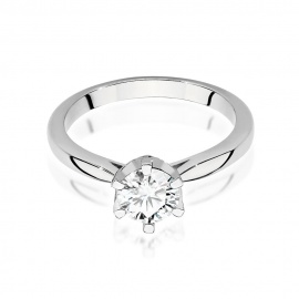 Pierścionek W539 Diament Laboratoryjny 0,70ct białe złoto