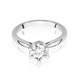 Pierścionek W0539 Diament Laboratoryjny 1,00ct białe złoto