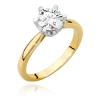 Pierścionek W0539 Diament Laboratoryjny 1,00ct żółte złoto
