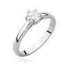 Pierścionek W0540 Diament Laboratoryjny 0,40ct białe złoto
