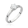 Pierścionek W0540 Diament Laboratoryjny 0,50ct białe złoto