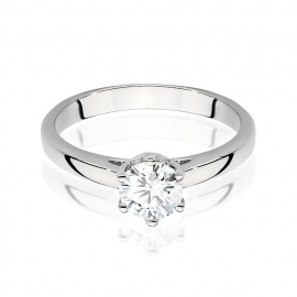 Pierścionek W0540 Diament Laboratoryjny 0,70ct białe złoto