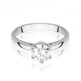 Pierścionek W0540 Diament Laboratoryjny 1,00ct białe złoto