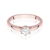 Pierścionek W0540 Diament Laboratoryjny 0,40ct różowe złoto