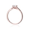 Pierścionek W0540 Diament Laboratoryjny 0,40ct różowe złoto