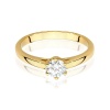 Pierścionek W0540 Diament Laboratoryjny 0,40ct żółte złoto