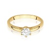 Pierścionek W0540 Diament Laboratoryjny 0,50ct żółte złoto