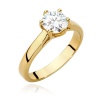 Pierścionek W0540 Diament Laboratoryjny 1,00ct żółte złoto