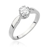Pierścionek W0541 Diament Laboratoryjny 0,40ct białe złoto