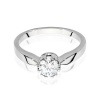 Pierścionek W0541 Diament Laboratoryjny 0,50ct białe złoto
