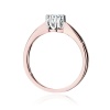 Pierścionek W0541 Diament Laboratoryjny 0,40ct różowe złoto