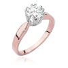 Pierścionek W0541 Diament Laboratoryjny 0,70ct różowe złoto