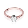 Pierścionek W0542 Diament Laboratoryjny 0,50ct różowe złoto