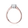 Pierścionek W0542 Diament Laboratoryjny 0,50ct różowe złoto