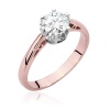 Pierścionek W0542 Diament Laboratoryjny 0,70ct różowe złoto