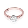 Pierścionek W0542 Diament Laboratoryjny 0,70ct różowe złoto