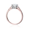 Pierścionek W0542 Diament Laboratoryjny 0,70ct różowe złoto