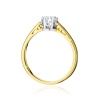Pierścionek W0542 Diament Laboratoryjny 0,40ct żółte złoto