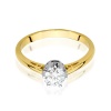 Pierścionek W0542 Diament Laboratoryjny 0,50ct żółte złoto