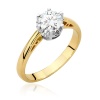 Pierścionek W0542 Diament Laboratoryjny 0,70ct żółte złoto