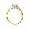 Pierścionek W0542 Diament Laboratoryjny 0,70ct żółte złoto