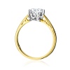 Pierścionek W0542 Diament Laboratoryjny 1,00ct żółte złoto