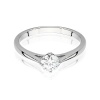 Pierścionek W0543 Diament Laboratoryjny 0,40ct białe złoto