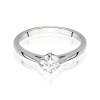 Pierścionek W0543 Diament Laboratoryjny 0,50ct białe złoto