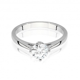 Pierścionek W0543 Diament Laboratoryjny 0,70ct białe złoto