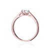 Pierścionek W0543 Diament Laboratoryjny 0,40ct różowe złoto