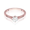 Pierścionek W0543 Diament Laboratoryjny 0,50ct różowe złoto