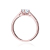 Pierścionek W0543 Diament Laboratoryjny 0,50ct różowe złoto